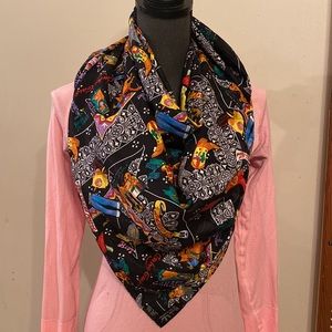 Vintage Nicole Miller Silk Scarf